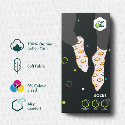BAE! Before Anyone Egg! Series 1! Unisex Socks, 100% Organic Cotton, Crew Length, Pack of 1