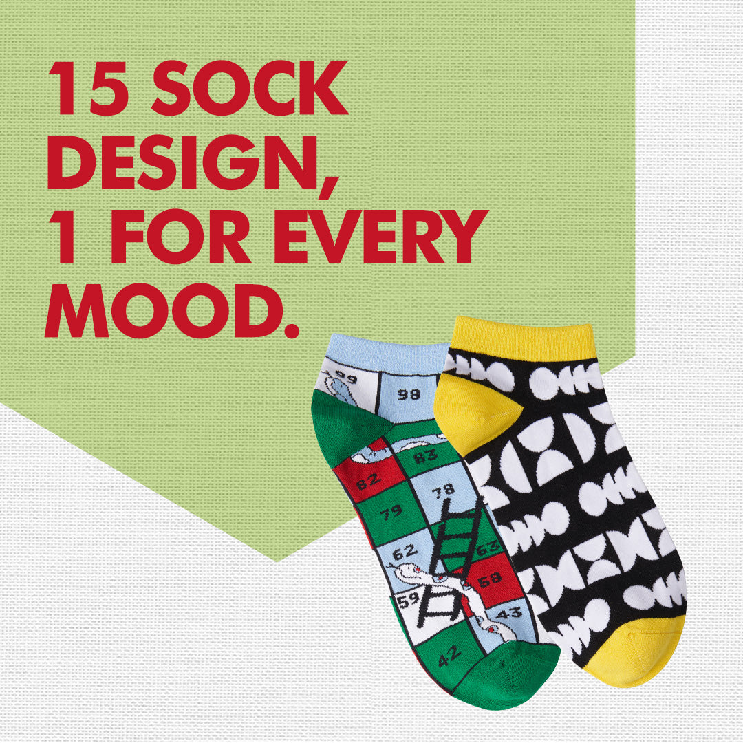 Pack Of 2 Printed Ankle Length Socks