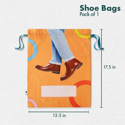 Re-boot! Men's Shoe Bag, 100% Organic Cotton, Pack of 1