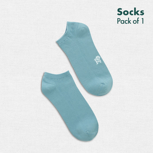 Minty Fresh! Unisex Socks, 100% Organic Cotton, Ankle Length, Pack of 1