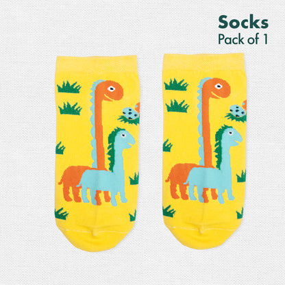 OOTD, Outfit of the DINO! Unisex Socks, Ankle Length, Single Pack