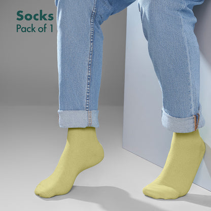 Green-ific! Unisex Socks, 100% Organic Cotton, Crew Length, Pack of 1