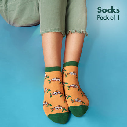 IKR, I KOALA Right! Unisex Socks, Ankle Length, Single Pack