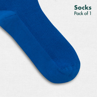 Blue-tiful! Unisex Socks, 100% Organic Cotton, Crew Length, Pack of 1