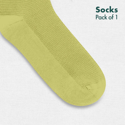 Green-ific! Unisex Socks, 100% Organic Cotton, Ankle Length, Pack of 1