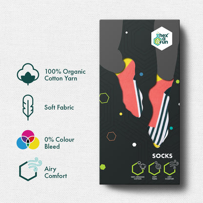 TOTT! Talk Of The Town! Unisex Socks, 100% Organic Cotton, Crew Length, Pack of 1