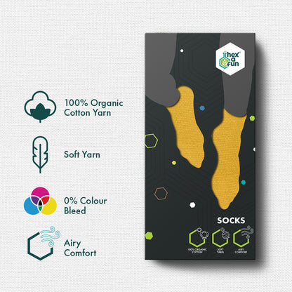 Lemonade! Unisex Socks, 100% Organic Cotton, Ankle Length, Pack of 1