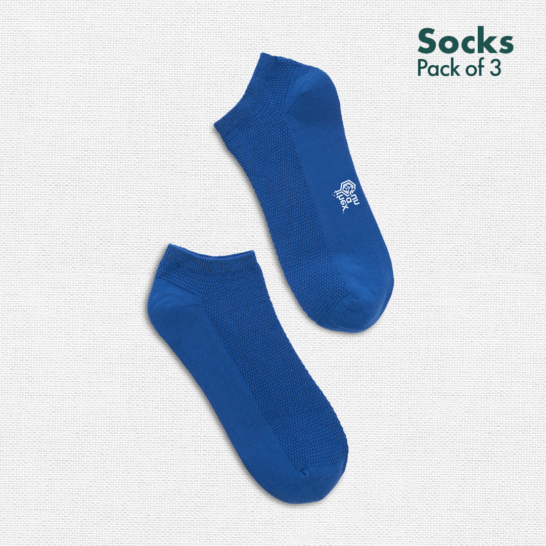 BRB! Bold Right back! Unisex Socks, 100% Organic Cotton, Ankle Length, Pack of 3