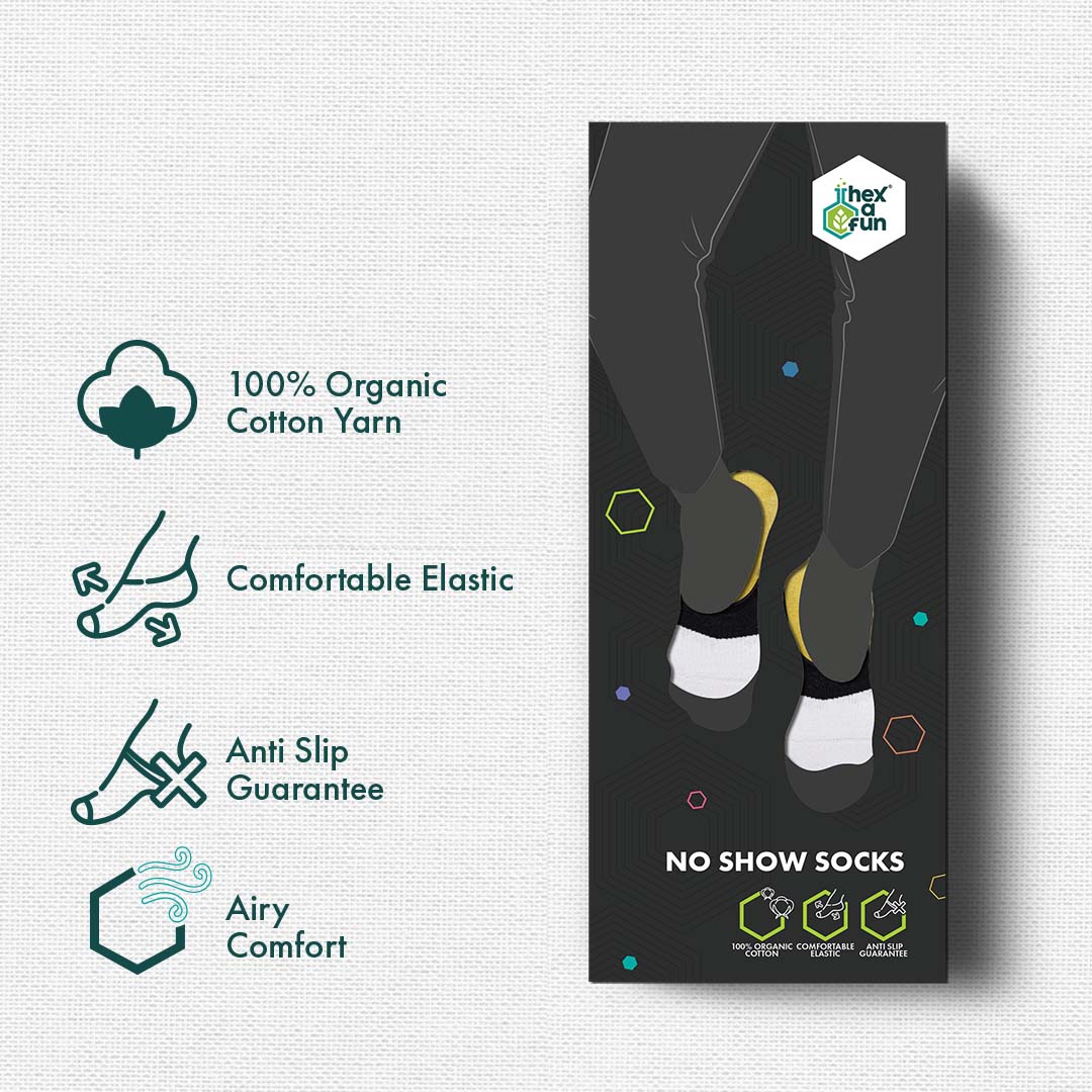 Black Jack! Unisex Socks, 100% Organic Cotton, No Show, Pack of 1