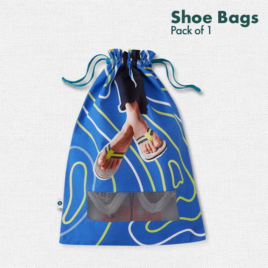 Slipper Cell! Men's Shoe Bag, 100% Organic Cotton, Pack of 1