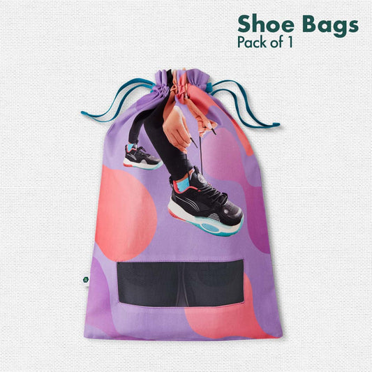 Sneaker-ing Out! Women's Shoe Bag, 100% Organic Cotton, Pack of 1