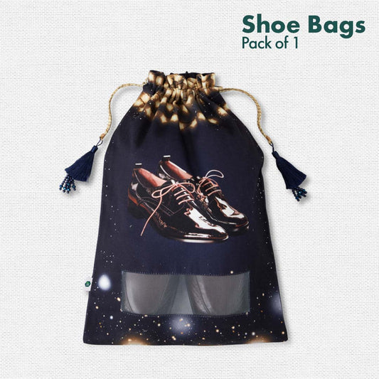 Sangeet Stasher! Men's Wedding Shoe Bag, 100% Organic Cotton, Pack of 1