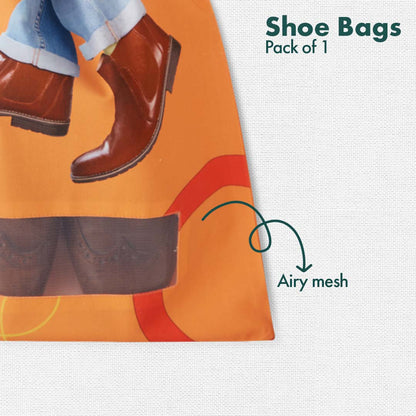 Re-boot! Men's Shoe Bag, 100% Organic Cotton, Pack of 1