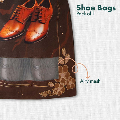 Big Day Boots! Men's Wedding Shoe Bag, 100% Organic Cotton, Pack of 1