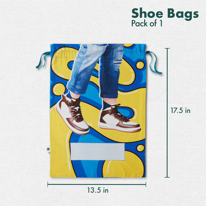 Kick-starter! Unisex Shoe Bag, 100% Organic Cotton, Pack of 1