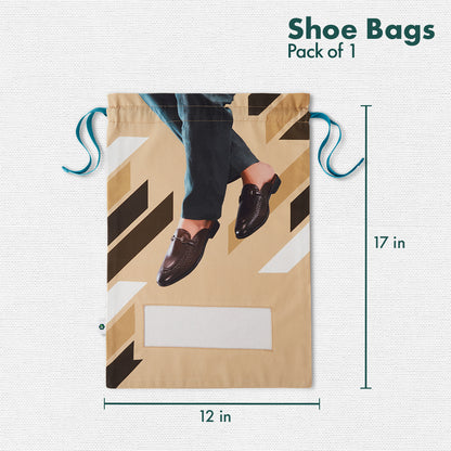 Mule-tipurpose! Men's Shoe Bag, 100% Organic Cotton, Pack of 1