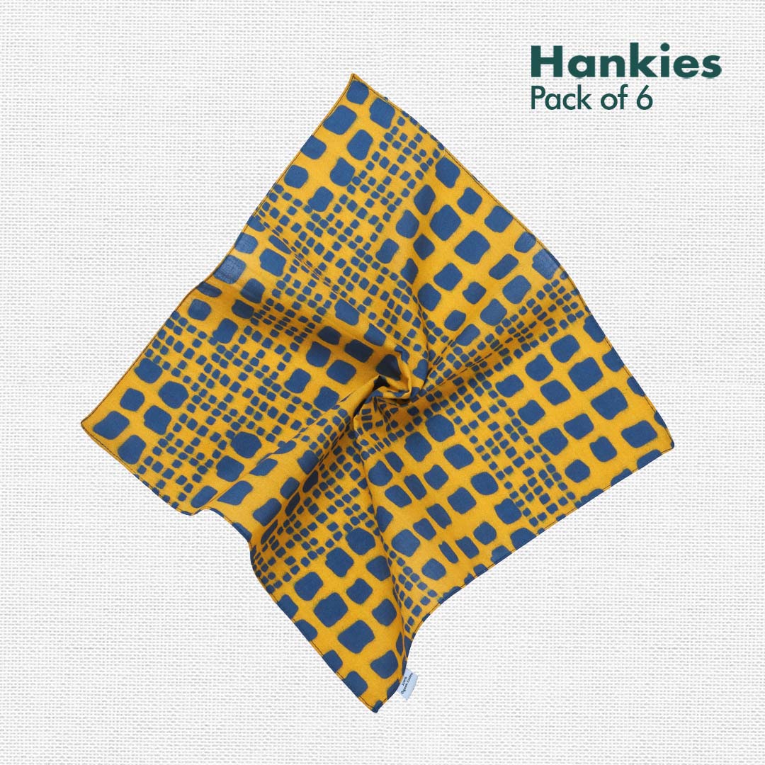 ABSTRACT of my eye! Series 1 + 2! Women's Hankies, 100% Organic Cotton, Pack of 6