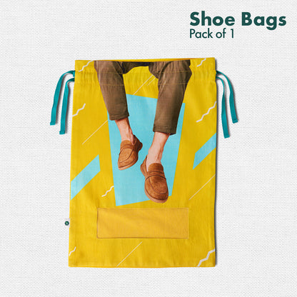 Loafer-hood! Men's Shoe Bag, 100% Organic Cotton, Pack of 1