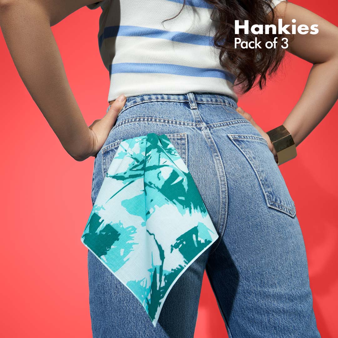 ABSTRACT of my eye! Series 2! Women's Hankies, 100% Organic Cotton, Pack of 3
