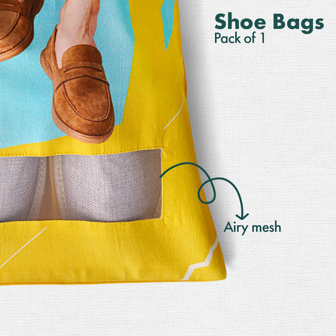 LOAFER-hood! Men's Shoe Bag, 100% Organic Cotton, Pack of 1