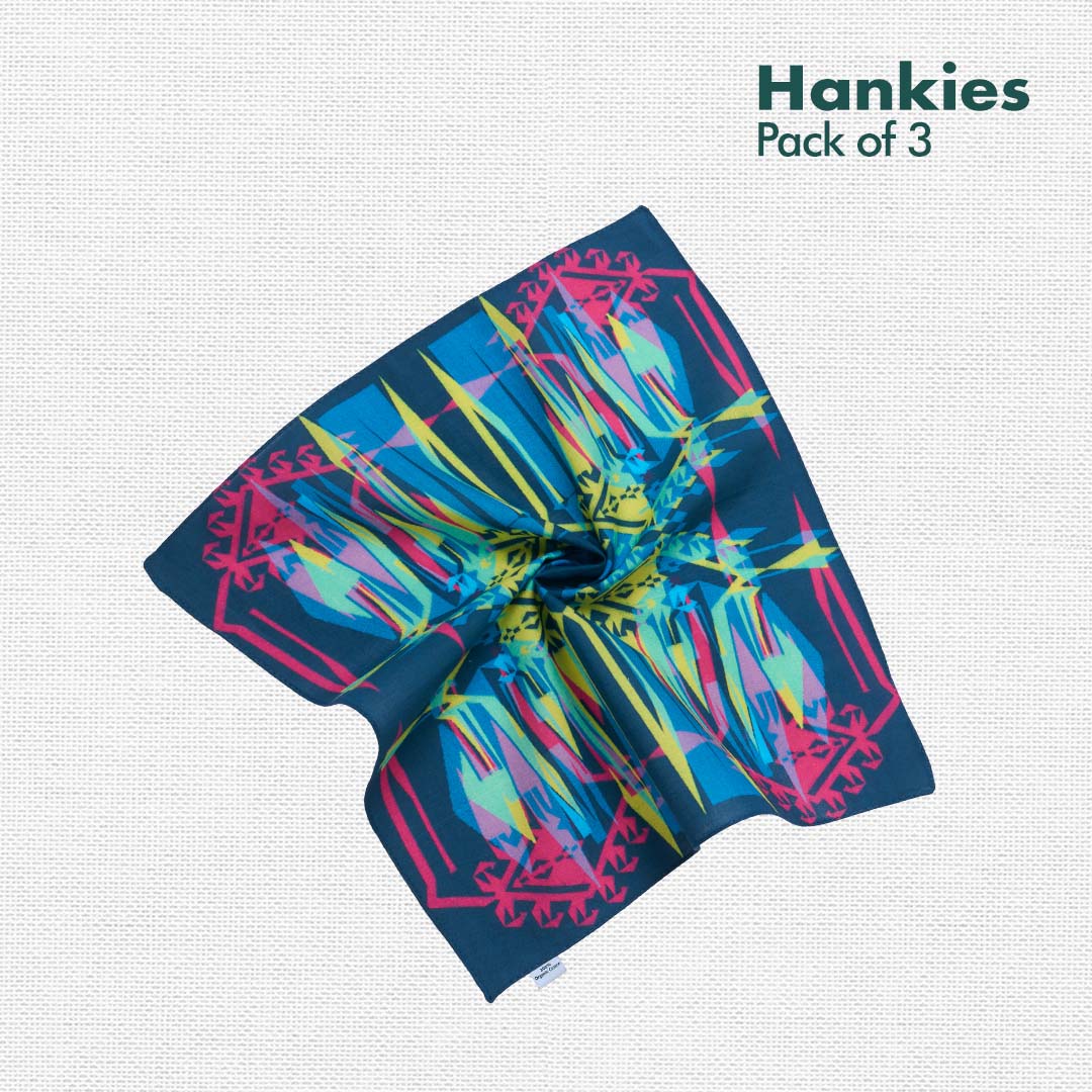 ABSTRACT of my eye! Series 2! Women's Hankies, 100% Organic Cotton, Pack of 3