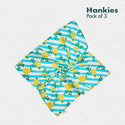 SOML! Summer Of My Life! Women's Hankies, 100% Organic Cotton, Pack of 3
